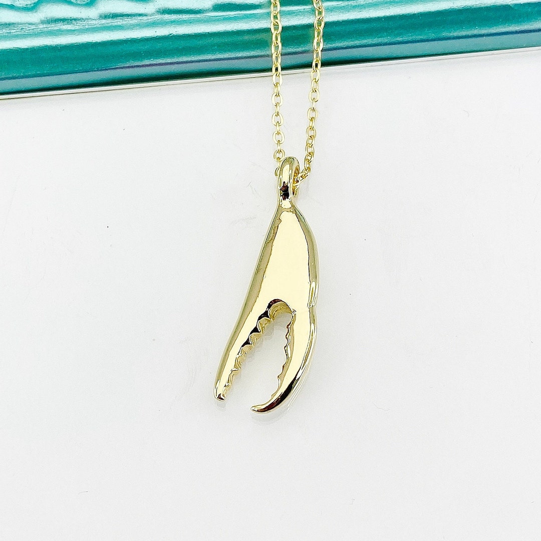 NYLD Glamour Collection by NEWYORKLISTED: 18K Gold-Plated Crab Pendant Necklace main image 1