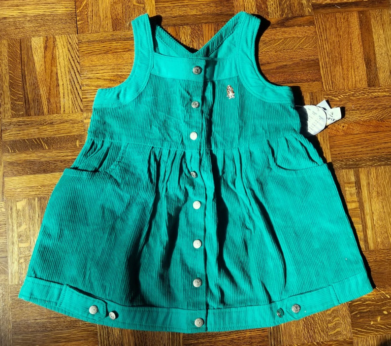 Size 5 Green Corduroy Girls/' Dress by Hush Puppies Pups - New with Tags! Girls