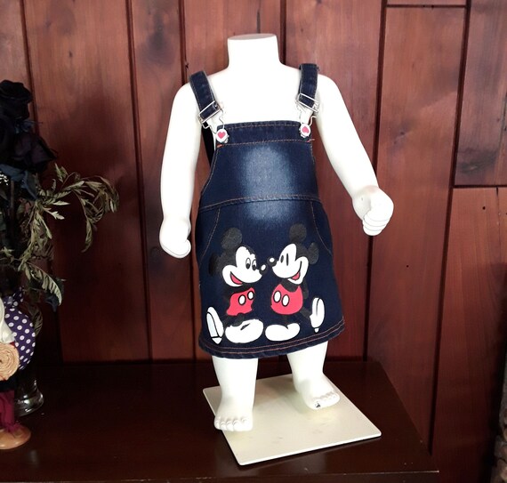 Creepy Hand-Painted Mickey Knock-Off Jumper, Home… - image 1