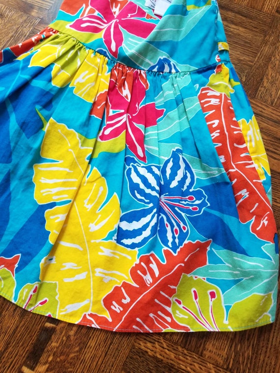 Toddler Tropical Hawaiian Hibiscus Print Dress by… - image 9