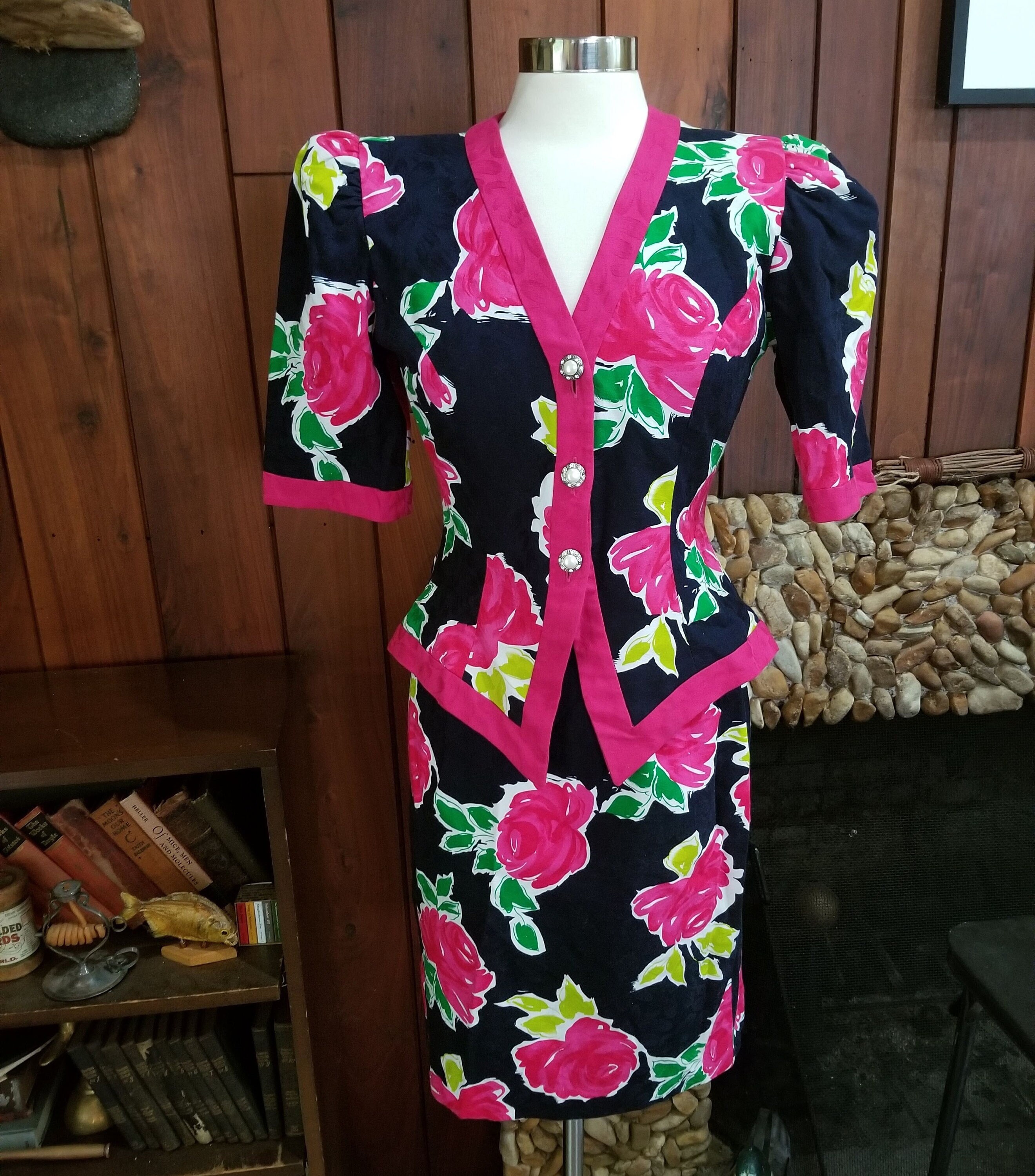 Betsey Johnsonベッツィジョンソン　ヴィンテージ ワンピース4花柄 Betsey Johnsonベッツィジョンソン ヴィンテージ ワンピース4花柄