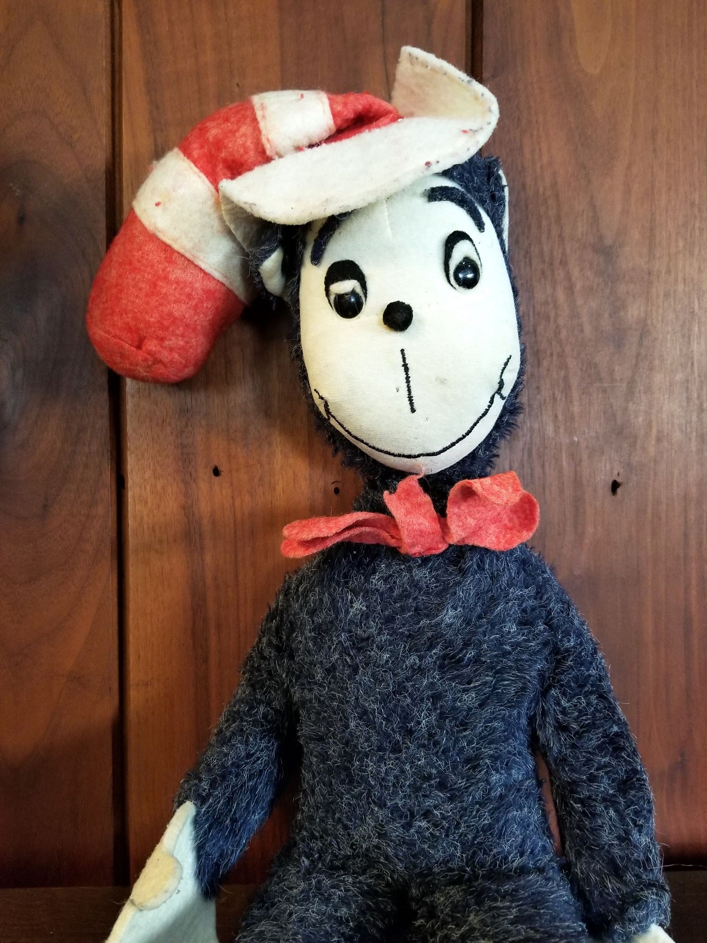 Vintage Cat in the Hat Dr. Seuss Plush by Cuddle Toys by Etsy