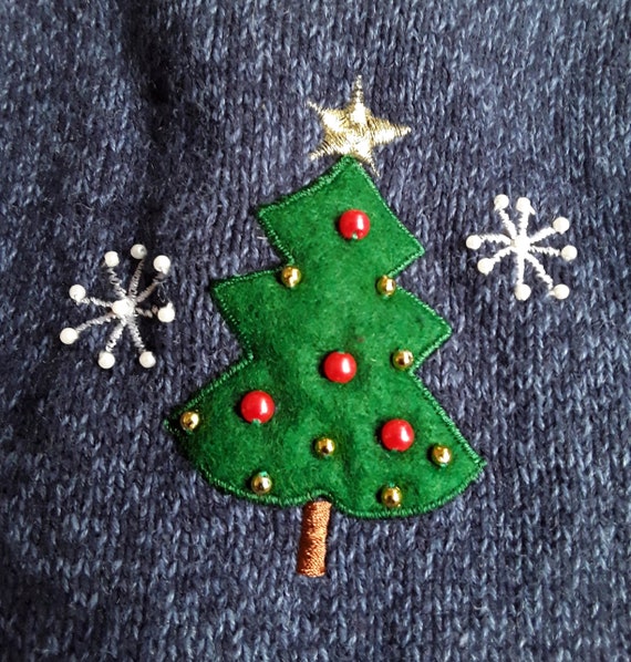 MERRY Letter Pattern Christmas Baggy Sweater