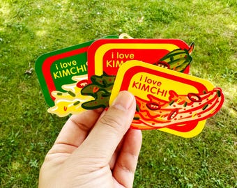 I Love Kimchi Stickers (singles)