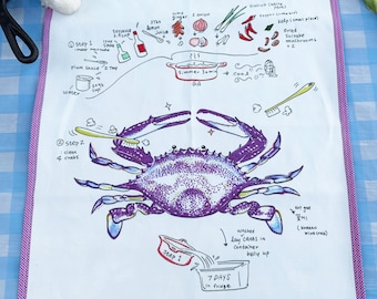 Ganjang Guejang (간장게장 ) Recipe Kitchen Towel