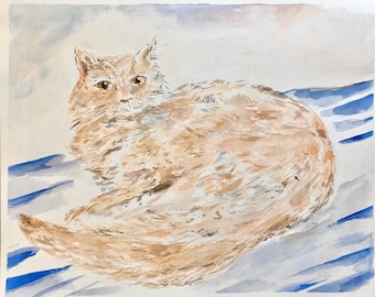 Custom Pet Portrait - Custom Pet Art - Pet Painting - Cat Art - Pet Illustration - Pet Art -Cat Painting - Original Pet Art - Pet Lover Gift