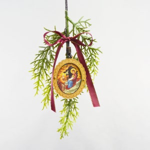 Orthodox Christmas Ornament - Byzantine Nativity Icon | Orthodox Christmas Ornament by Dahlia