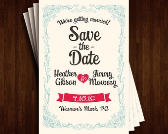 Classic Custom Save the Dates