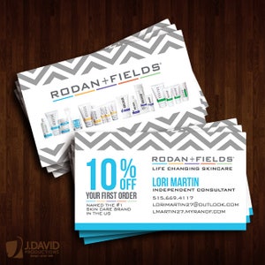 Rodan + Fields Visitenkarten, Promotion-Rabatt, R+F-Berater