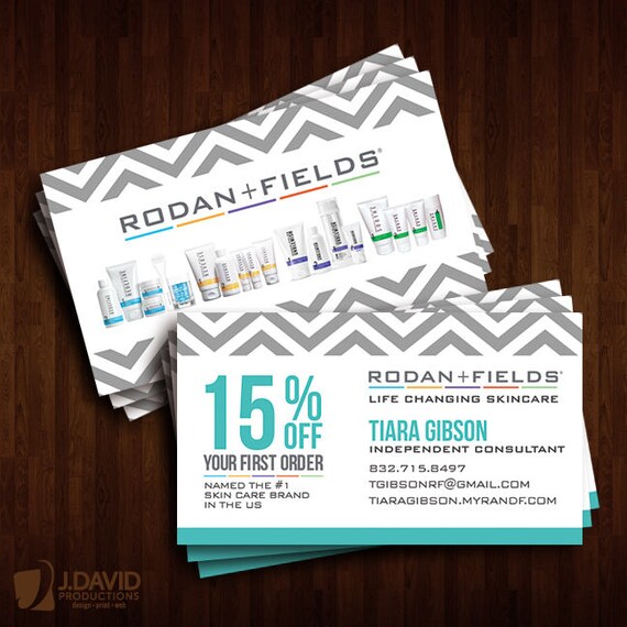 Rodan + Fields Business Cards, Promotional Discount, R+F