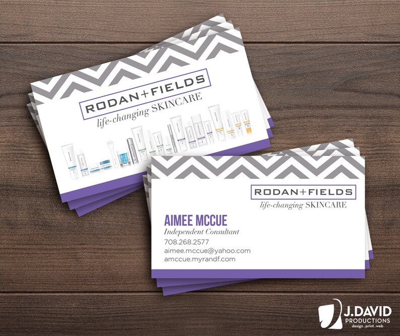 Rodan Fields Business Cards, RF Consultant image 3