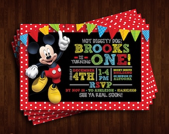 Mickey Mouse Birthday Invitation