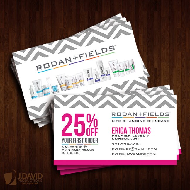 rodan-fields-business-cards-promotional-discount-rf-consultant-etsy