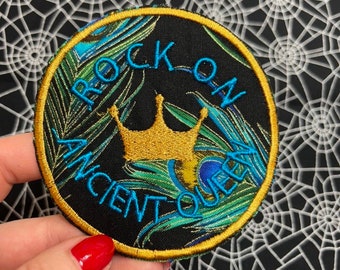 Rock On Ancient Queen Embroidered Patch