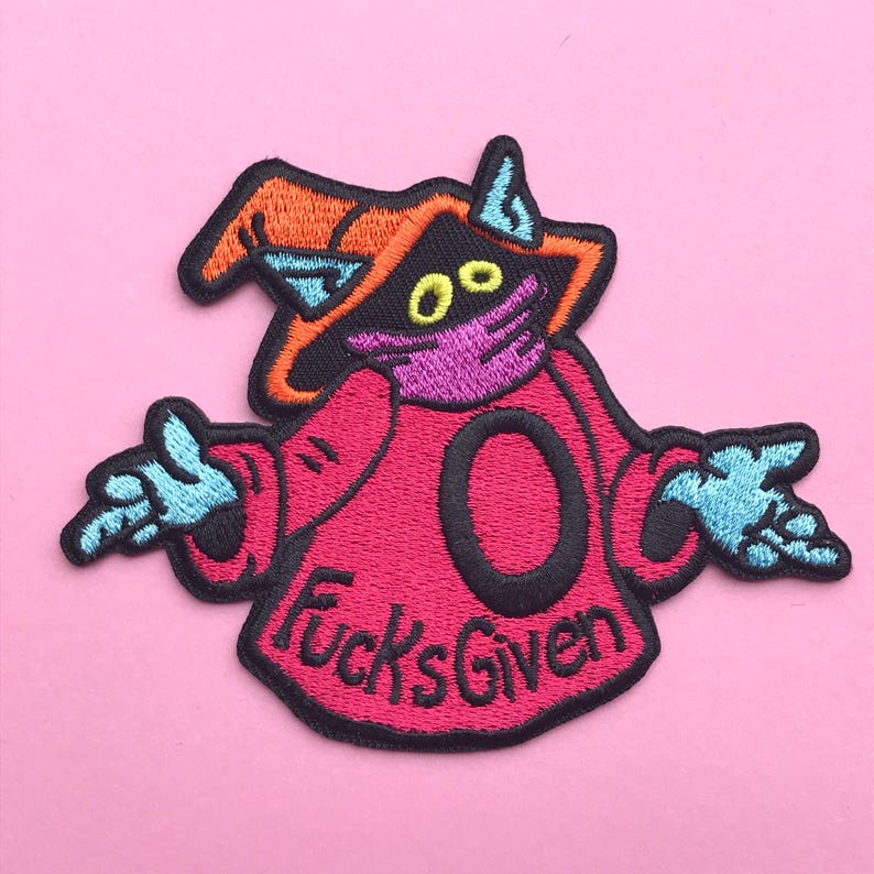 Zero Fcks Orko Embroidered Patch BACK IN STOCK image 4