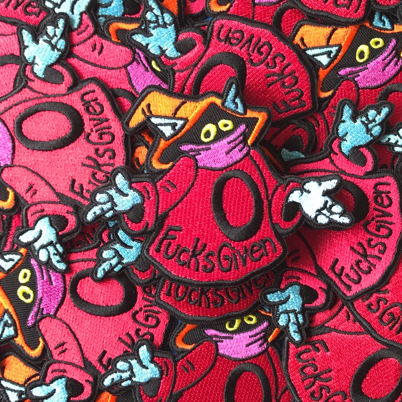 Zero Fcks Orko Embroidered Patch BACK IN STOCK image 3