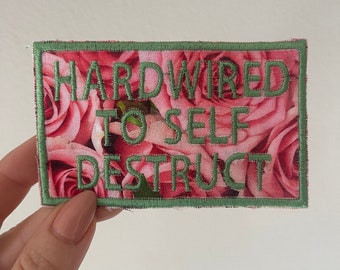 Self Destruct Embroidered Patch