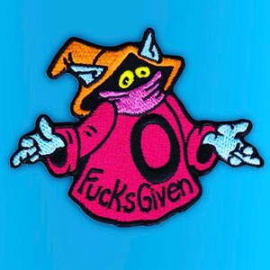 Zero Fcks Orko Embroidered Patch BACK IN STOCK image 5