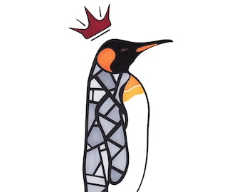 King Penguin Print - Nursery - Wall Decor - Gift - Nature Art - Animal Art - Home Decor - Baby Shower - Kid's Room - Bird Art - Bird Nerd