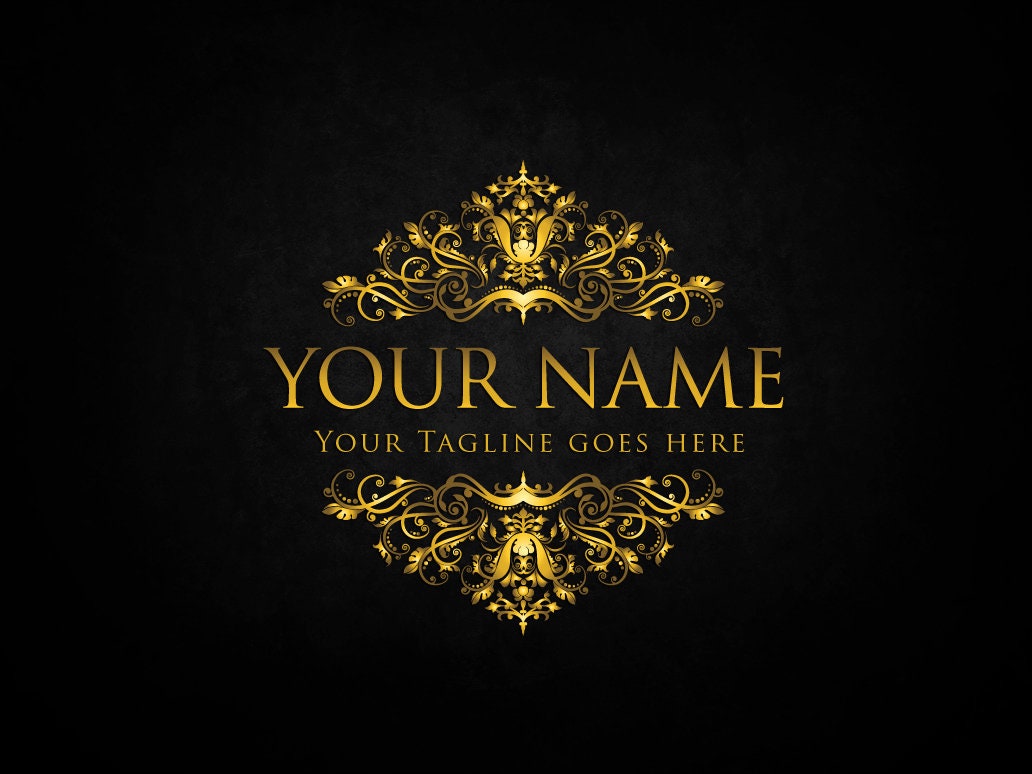 Premade Luxury Gold Logos Elegant Logo Luxury Logo Royal Etsy Hong Kong