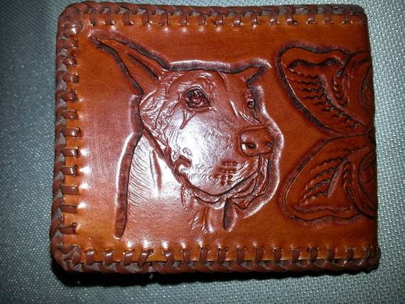 Handmade leather wallet men/'s Personalized leather men/'s wallet Leather wallet pattern Long wallet men/'s Leather wallet Great Dane dog