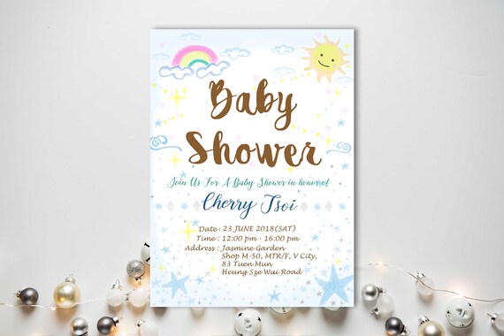 baby shower whatsapp invitation