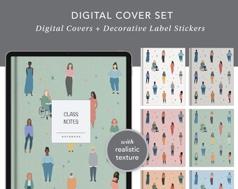 Digital Notebook Covers: Women's Day | Digital Cover, GoodNotes Cover, Digital Planner Cover, womens day, future is female, feminist