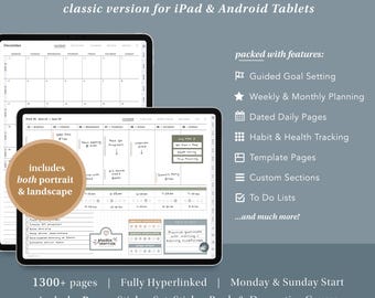 2026 Digital Planner for Android & iPads | goodnotes planner, notability, noteshelf, android planner, goal planner