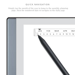 Fitness Journal for Remarkable and e-Ink Tablets | remarkable template, remarkable journal, eink template, workout tracker, fitness tracker image 5