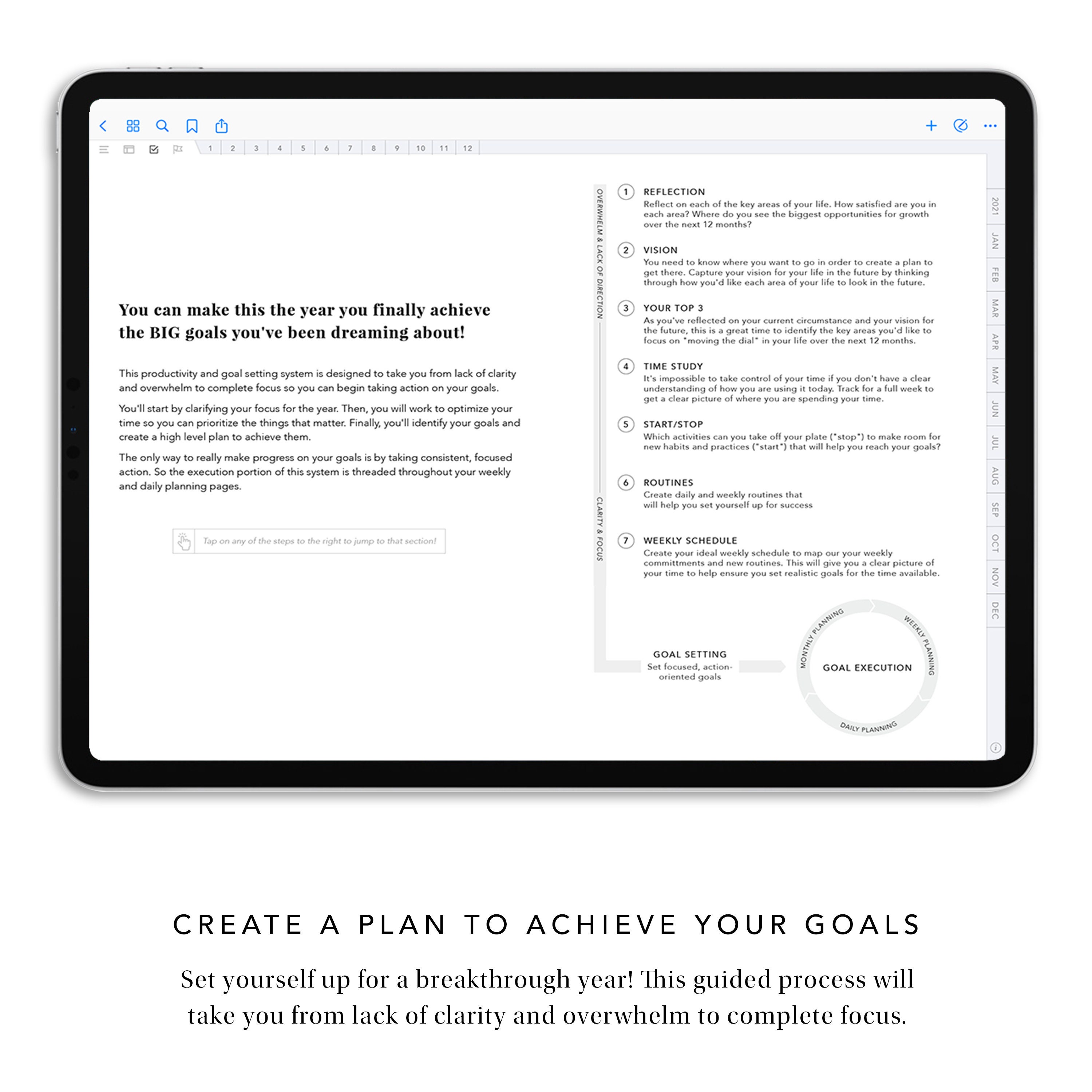 2021 Digital Planner landscape planner android planner Etsy