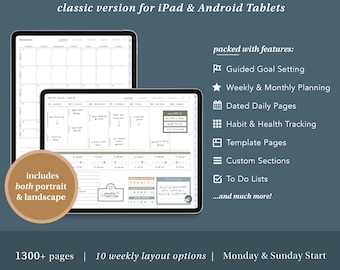 2025 Digital Planner for Android & iPads - the ultimate digital goal planner! | goodnotes planner, notability, noteshelf, android planner