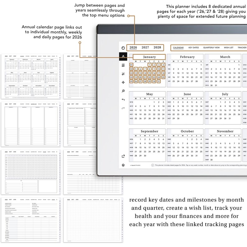 Think Ink Planner 2026 E-ink Planner - the Ultimate Digital Goal Planner! | Digital ...