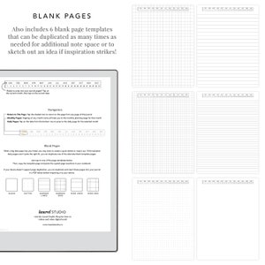 Fitness Journal for Remarkable and e-Ink Tablets | remarkable template, remarkable journal, eink template, workout tracker, fitness tracker image 8