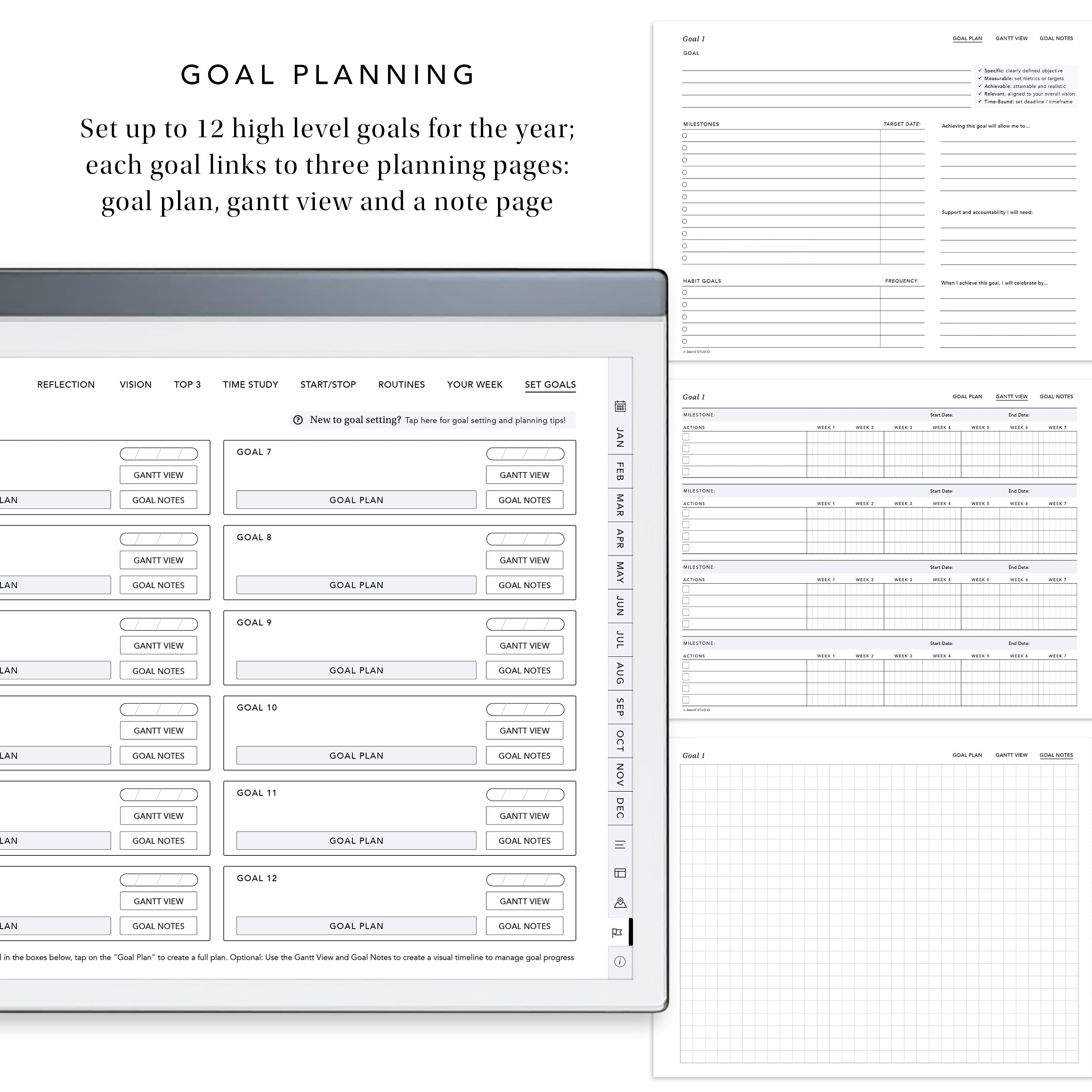 Think Ink Planner 2026 E-ink Planner - the Ultimate Digital Goal Planner! | Digital ...