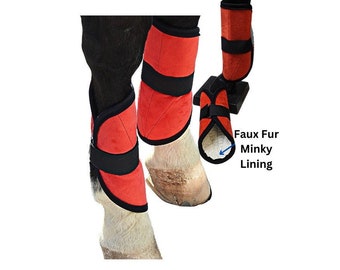 2Pcs HORSE LEGGINGS HORSE Leg Protection One Strap Boots Breathable Horse Leggings Horse Leg Protection Gear Horse Brushing Boots