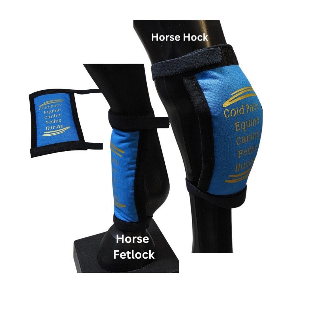 REUSABLE ICE PACK for Hocks Knee Fetlock Equine Canine Feline Human Ice Wrap Cover Ice Pack