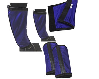 fLY BOOTS PURPLE Ripstop FLY Preventive Horse Boots Donkey Purple Fly Wraps Ripstop Fly Socks Donkey  Boot Preventing Insects Stomping Legs