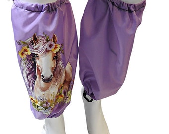 LEG GAITERS PREVENTING Insect Bites Leg Printed Cuffs Lower Leg Chaps Lower Leg Lilac Covers Preventing Insect Bite Overheated lower legs 2