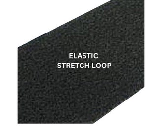 ELASTIC STRETCH LOOP, Black Elastic Loop Closure Stretch Tape, Soft Stretchy Loop Band For Different Uses, Gift For Him