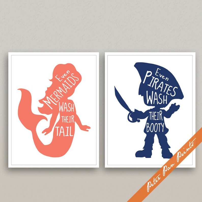 Even Mermaids Wash Their Tail Even Pirates Wash Their Booty | Etsy