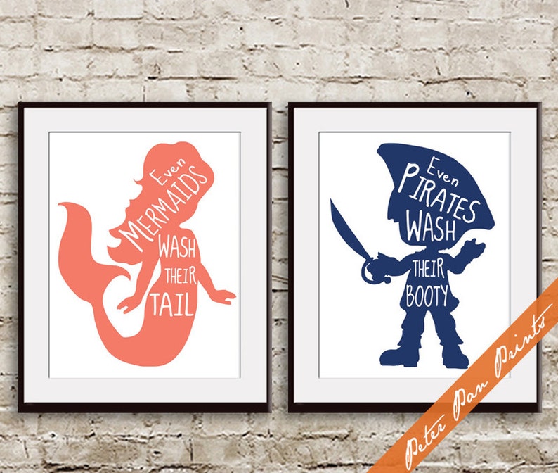 Even Mermaids Wash Their Tail Even Pirates Wash Their Booty | Etsy