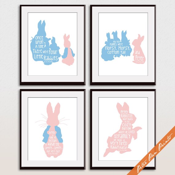 The Tale of Peter Rabbit Beatrix Potter Kids Room Wall Decor Art Print  Poster (8x10) - Impact Posters Gallery