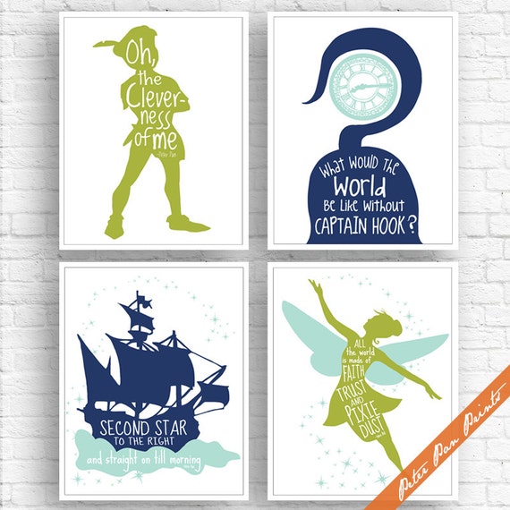 Rahmen Nicht Inbegriffen Peter Pan Inspiriert Drucken