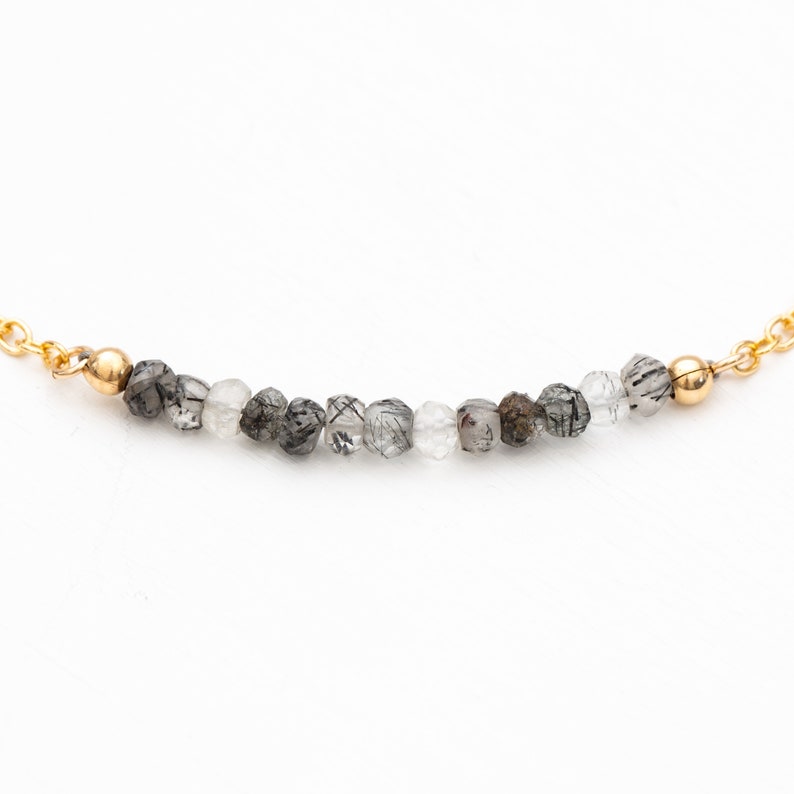 Delicate gemstone bracelet // minimalist bracelet gold // dainty bracelet gold // minimalist gemstone bracelet // birthstone bracelet image 4
