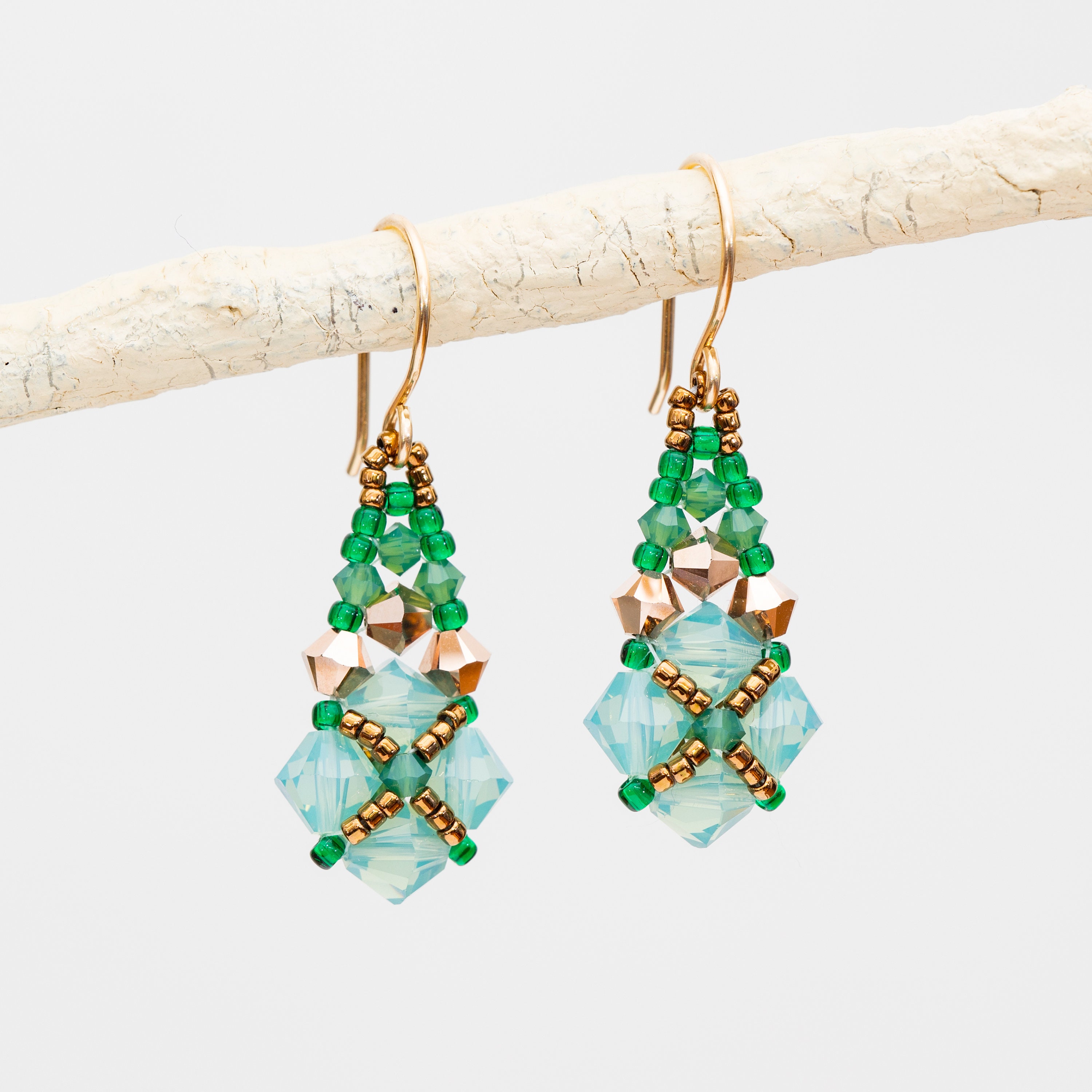 timelessly traditional pink earrings