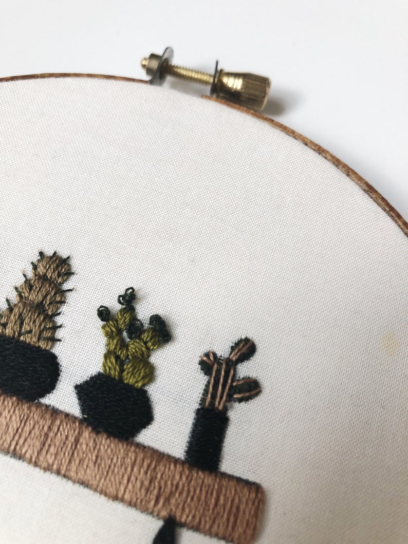 Desert Cacti PDF Adult Craft Kit Nature Embroidery Succulent Etsy