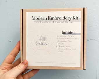 Hello Sunshine Do-It-Yourself Embroidery Kit