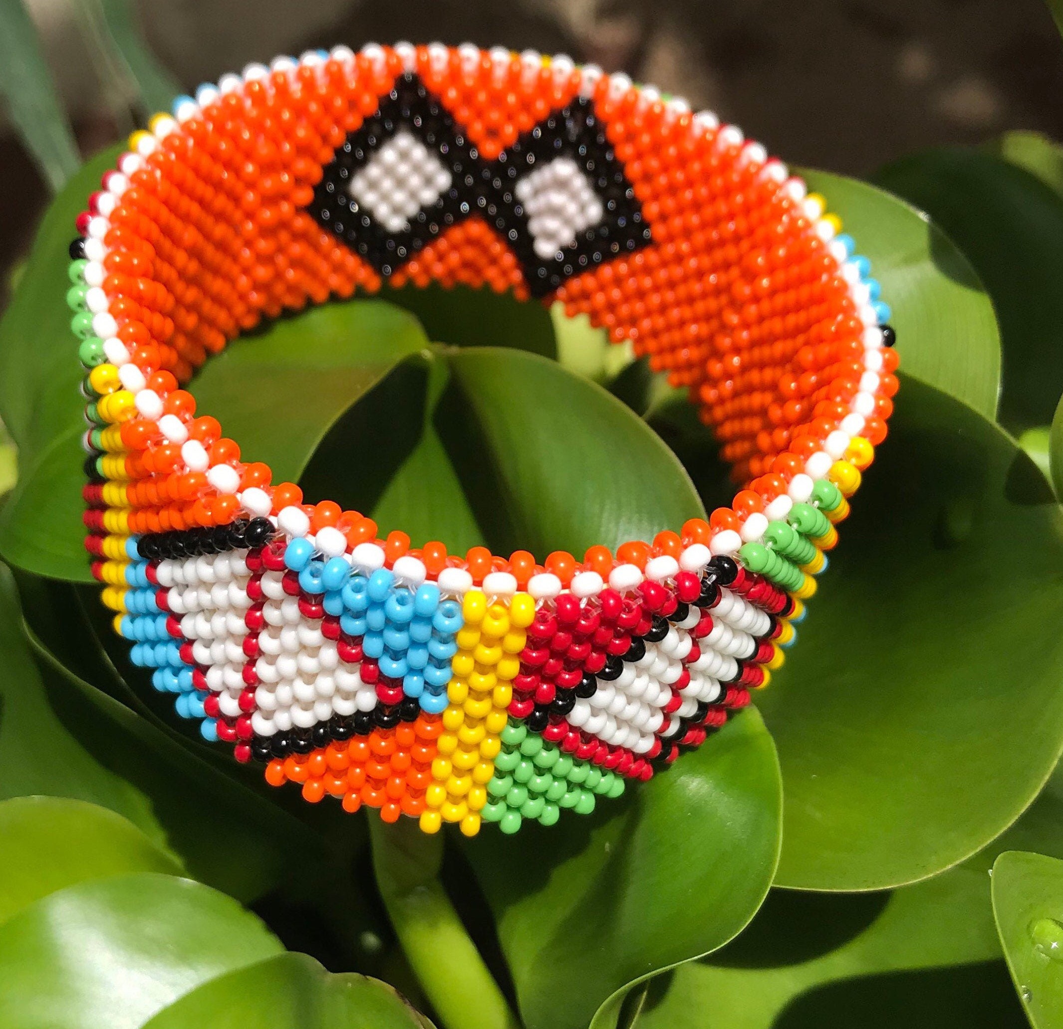African men/women beaded bracelet Etsy