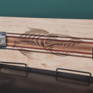 Dekoratives Schneidebrett aus laminiertem Holz Fisch Filet