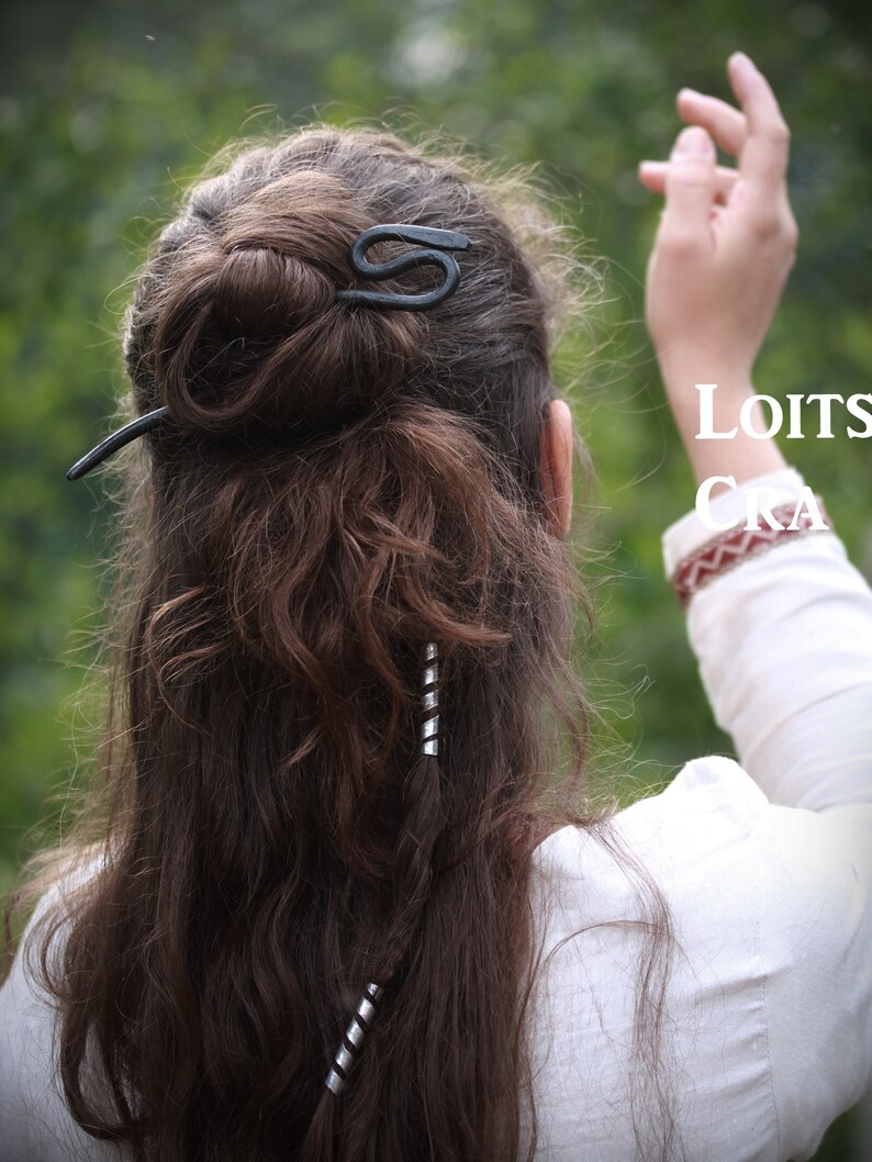 2 Viking Hair Ribbons Aluminum Hair Coils Viking Hair Etsy